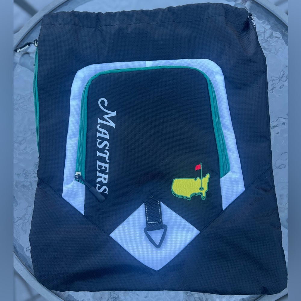 2024 Masters Augusta Golf Cinch Bag in Black and Green